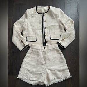 Tweed jacket and shorts (set)